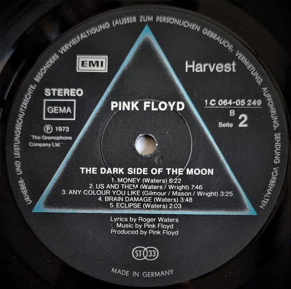 Pink Floyd : The Dark Side Of The Moon (LP, Album, RE, Gat)