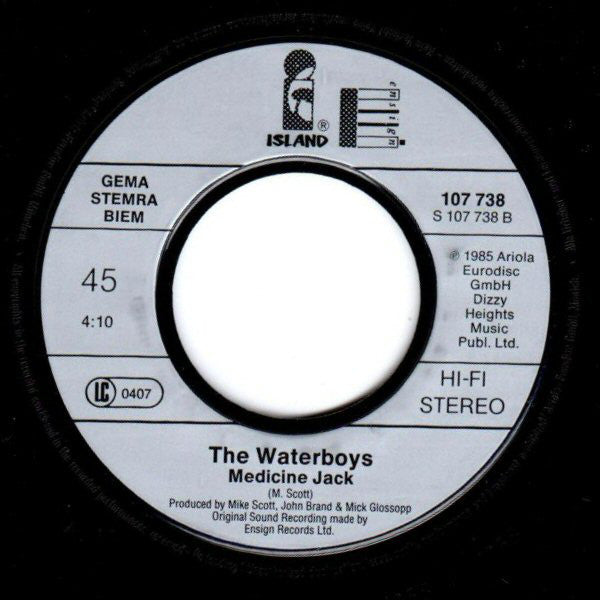 The Waterboys : The Whole Of The Moon (7", Single, Sta)