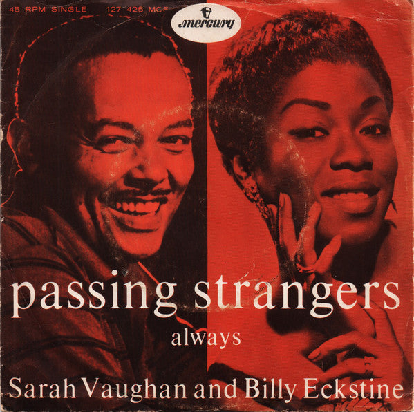 Sarah Vaughan and Billy Eckstine : Passing Strangers (7", Single, Mono)