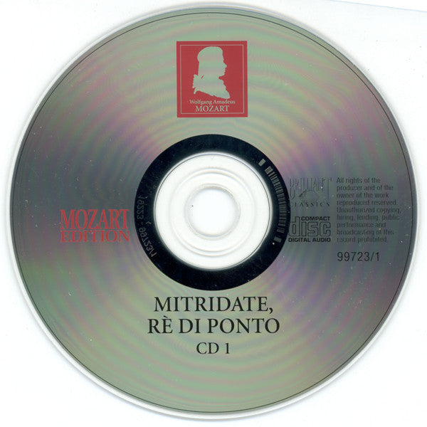 Wolfgang Amadeus Mozart : Mitridate, Rè Di Ponto (3xCD)