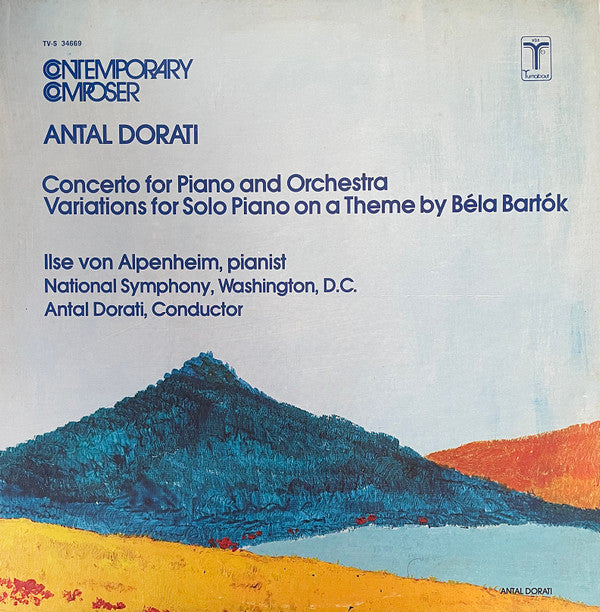 Antal Dorati, Ilse von Alpenheim : Concerto For Piano And Orchestra, Variations On A Theme By Bela Bartok (LP, Album)