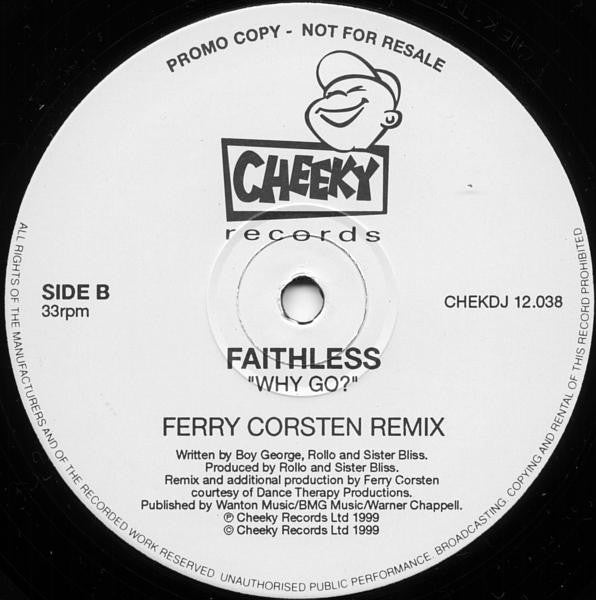 Faithless : Why Go? (3x12", Promo + 12", S/Sided, Promo)