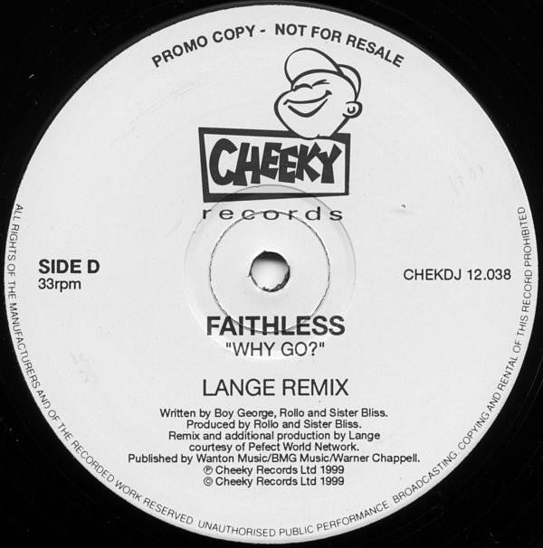 Faithless : Why Go? (3x12", Promo + 12", S/Sided, Promo)