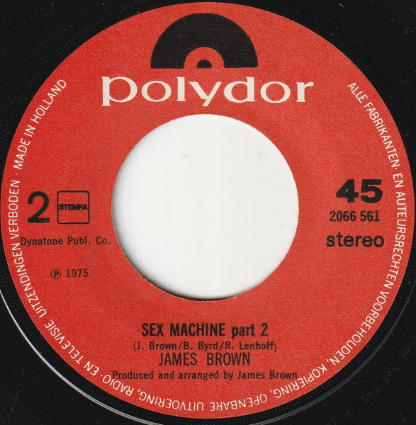 James Brown : Sex Machine Parts 1&2 (7", Single)