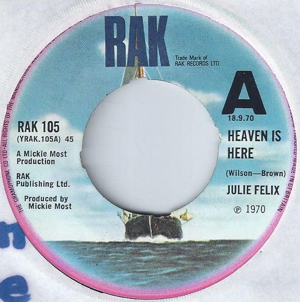 Julie Felix : Heaven Is Here (7", Single, Promo)