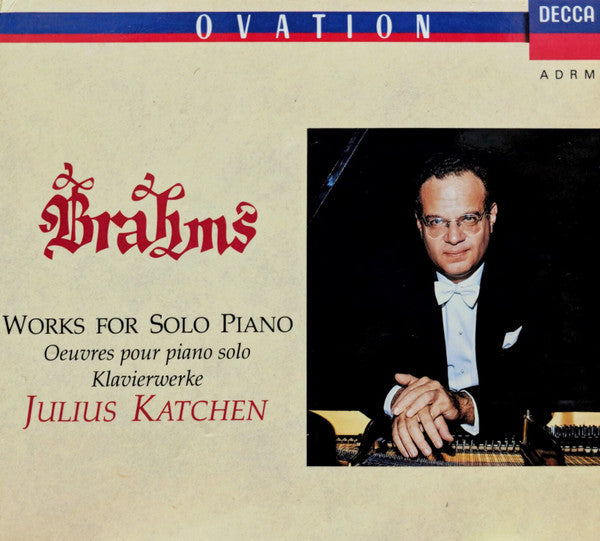 Johannes Brahms, Julius Katchen : Works For Solo Piano (6xCD, RE, RM)