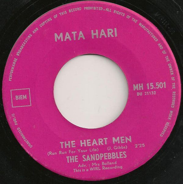 The Sandpebbles Of Barbados : The Heart Men (7", Single)