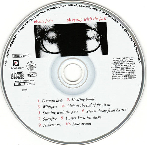 Elton John : Sleeping With The Past (CD, Album)