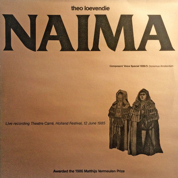 Theo Loevendie, Amsterdam Philharmonic Orchestra : Naima (2xLP, Album)