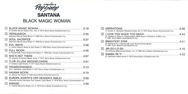 Santana : Black Magic Woman (CD, Comp, RE)