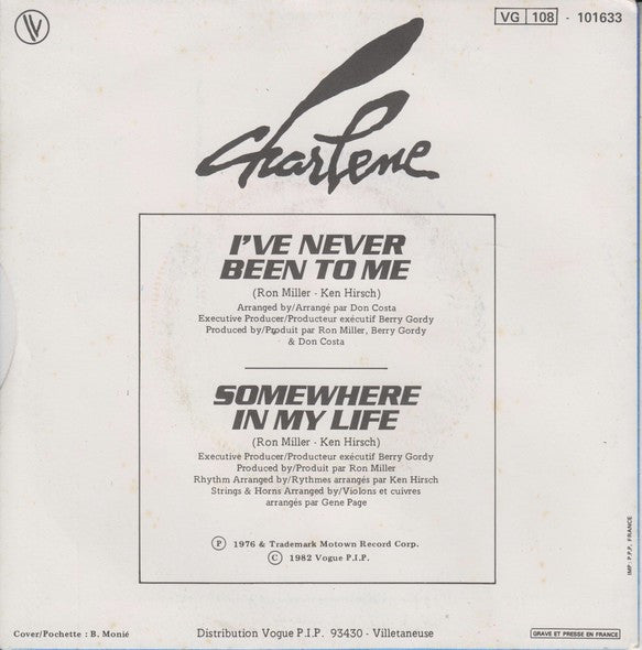 Charlene : I've Never Been To Me (7", Single)