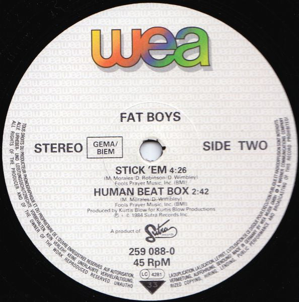 Fat Boys : Can You Feel It (12", Maxi)