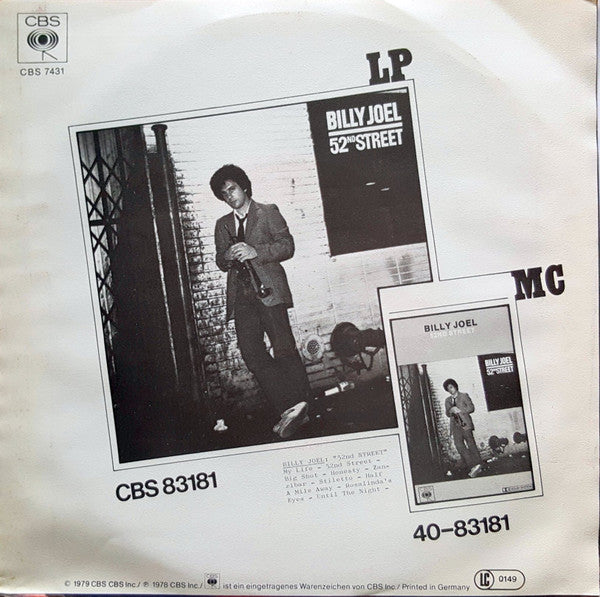 Billy Joel : Big Shot (7", Single)