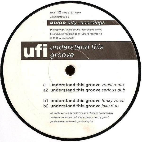 UFI : Understand This Groove (12")