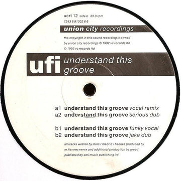 UFI : Understand This Groove (12")
