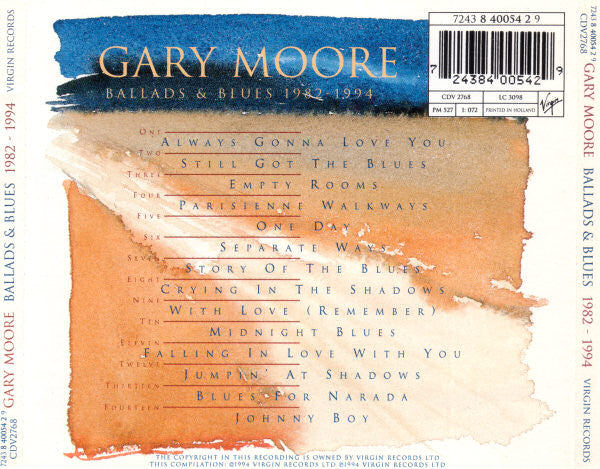 Gary Moore : Ballads & Blues 1982 - 1994  (CD, Comp, RE)