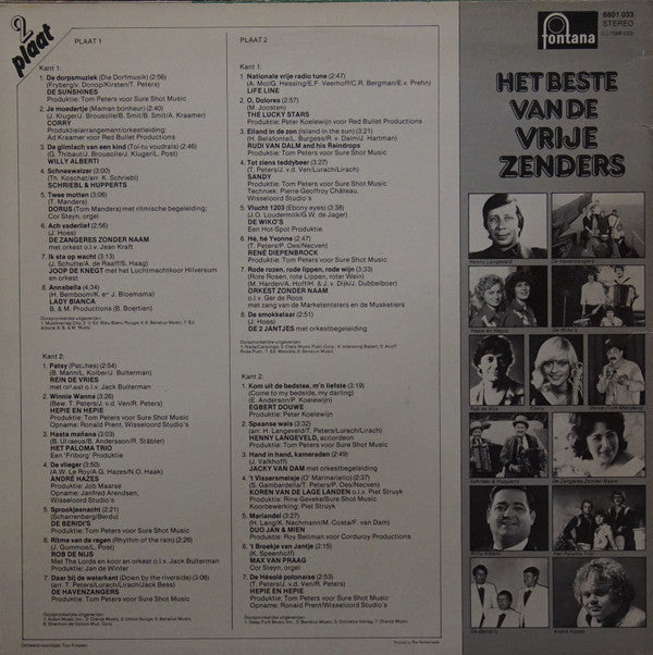 Various : Het Beste Van De Vrije Zenders (2xLP, Comp)
