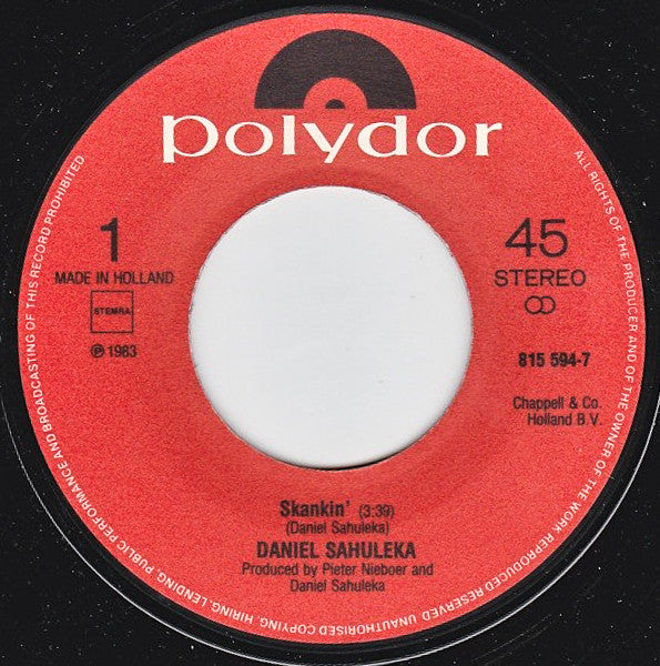 Daniel Sahuleka : Skankin' (7", Single)