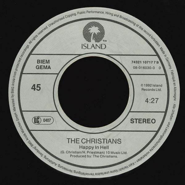 The Christians : What's In A Word (7", Single)