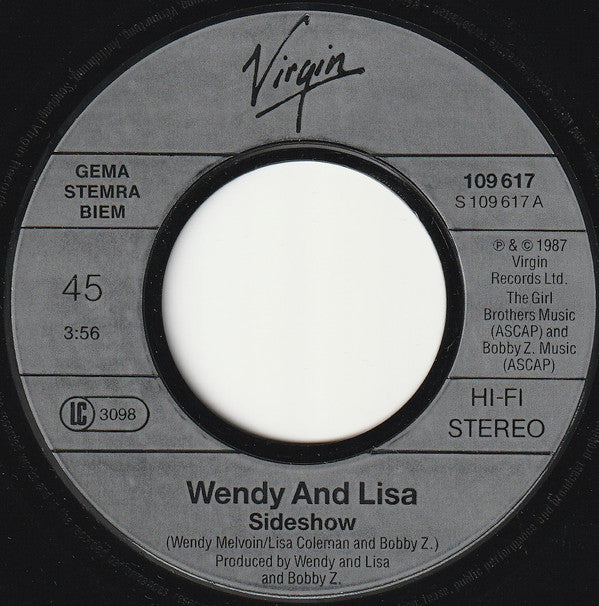 Wendy And Lisa* : Sideshow (7", Single)