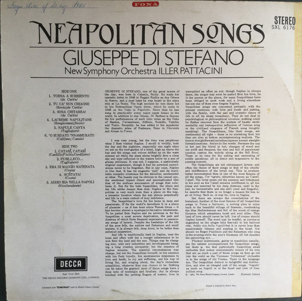 Giuseppe Di Stefano : Neapolitan Songs (LP, Album)