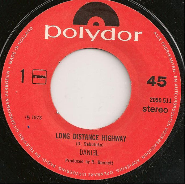 Daniel Sahuleka : Long Distance Highway (7")