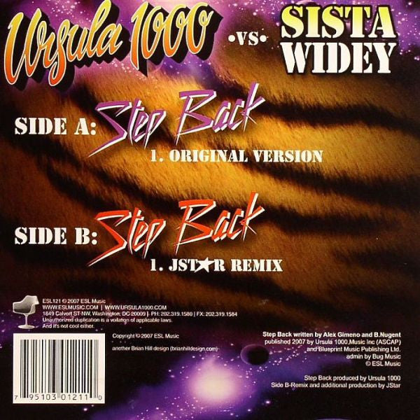 Ursula 1000 Vs. Sista Widey : Step Back (7")