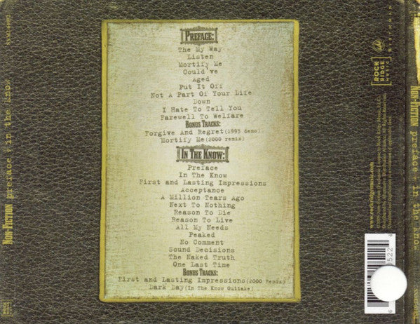 Non-Fiction (2) : Preface / In The Know (CD, Album, RE + CD, Album, RE + Comp)