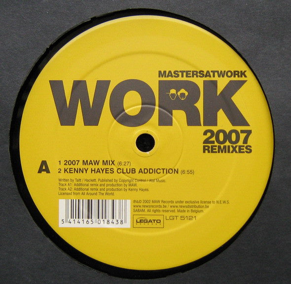 Masters At Work : Work (2007 Remixes) (12")