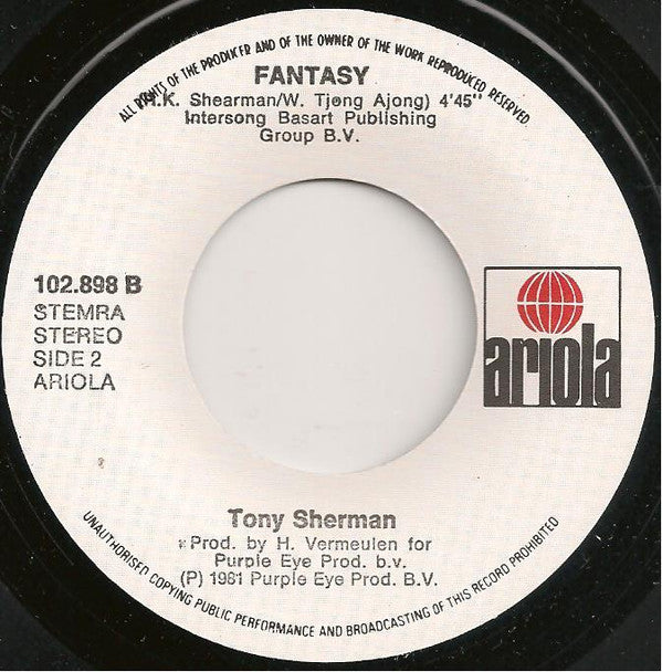 Tony Sherman & Julia Loko : Too Big For Words (7", Single)