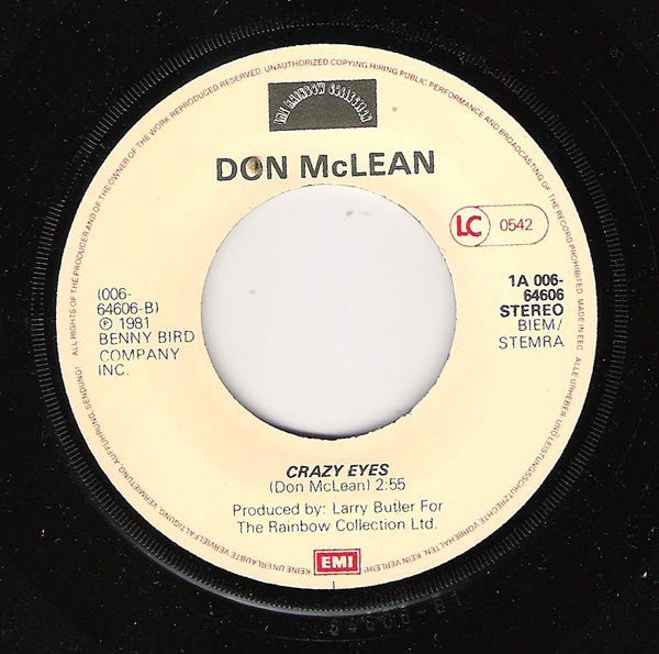 Don McLean : Castles In The Air (7")