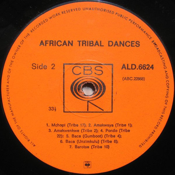 Various : African Tribal Dances (LP)