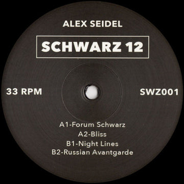 Alex Seidel : SWZ001 (12", EP)