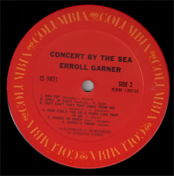 Erroll Garner : Concert By The Sea (LP, Album, RE)