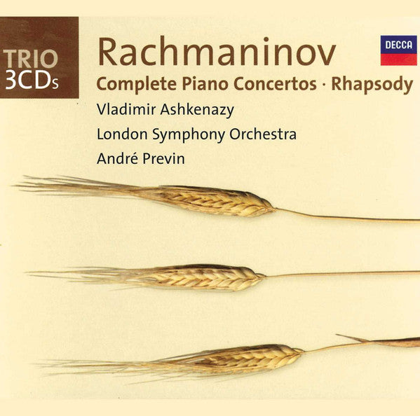 Sergei Vasilyevich Rachmaninoff - Vladimir Ashkenazy, London Symphony Orchestra, André Previn : Complete Piano Concertos / Rhapsody (3xCD, Comp, RE, RM, RP)