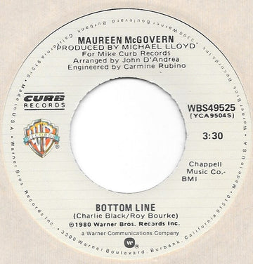 Maureen McGovern : Bottom Line (7", Single)