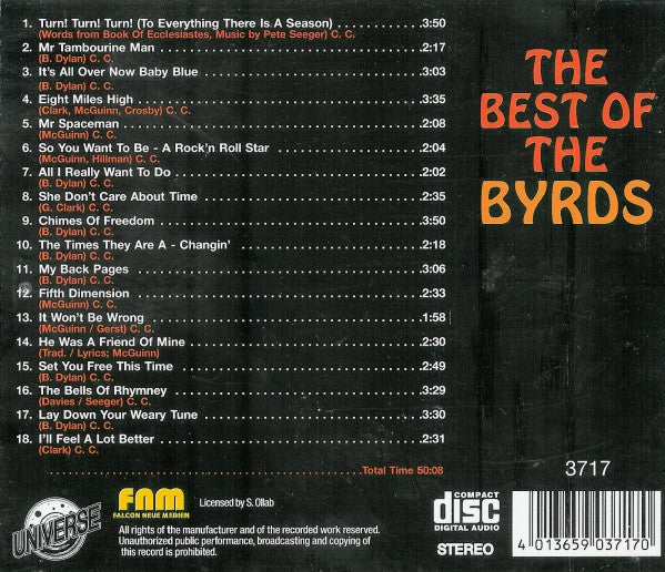 The Byrds : The Best Of The Byrds (CD, Comp)