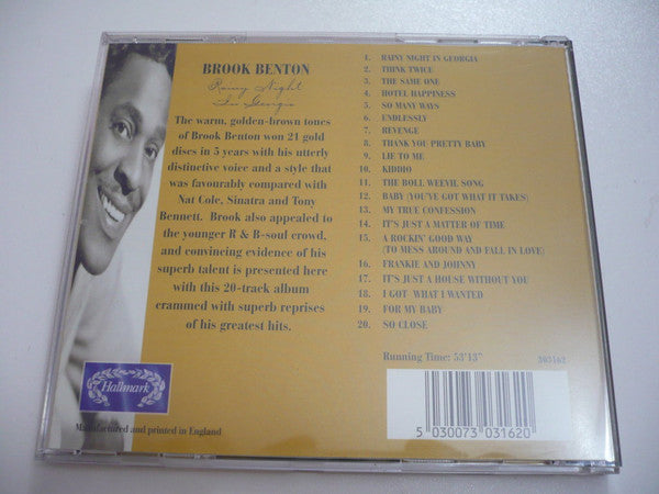 Brook Benton : Rainy Night In Georgia (CD, Album)