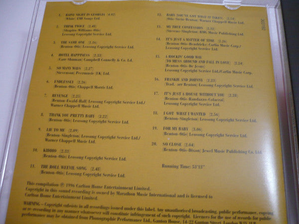 Brook Benton : Rainy Night In Georgia (CD, Album)