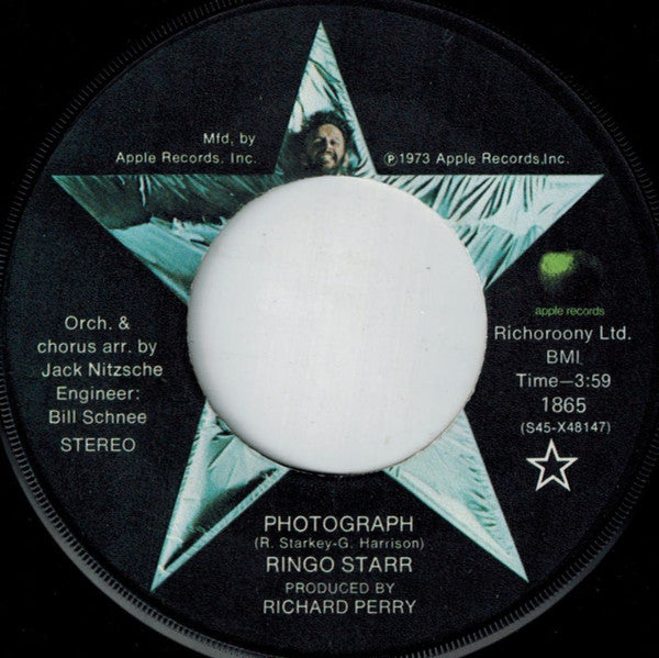 Ringo Starr : Photograph (7", Single, Win)