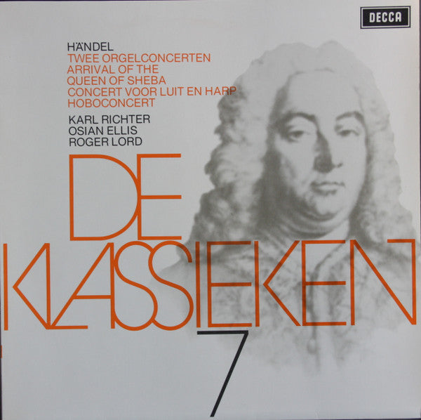 Georg Friedrich Händel, Karl Richter, Osian Ellis, Roger Lord : Twee Orgelconcerten, Arrival Of The Queen Of Sheba, Concert Voor Luit En Harp, Hoboconcert (LP, Comp)