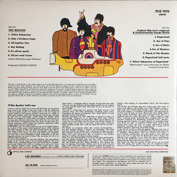 The Beatles : Yellow Submarine (LP, Album, RE, 180)