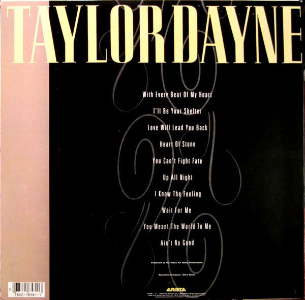 Taylor Dayne : Can't Fight Fate (LP, Album)
