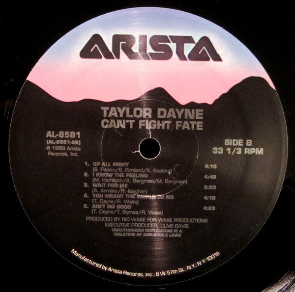 Taylor Dayne : Can't Fight Fate (LP, Album)
