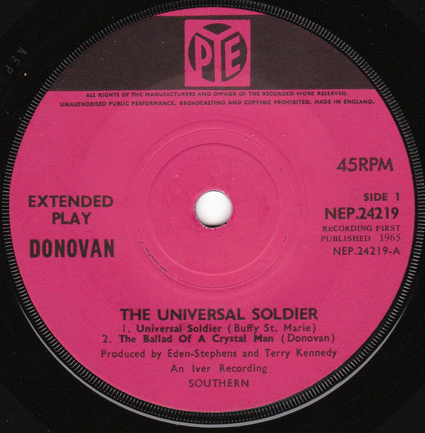 Donovan : The Universal Soldier (7", EP, Mono)