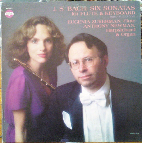 Johann Sebastian Bach - Eugenia Zukerman, Anthony Newman : Six Sonatas For Flute & Keyboard (LP)