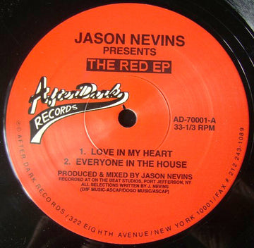 Jason Nevins : The Red EP (12", EP)