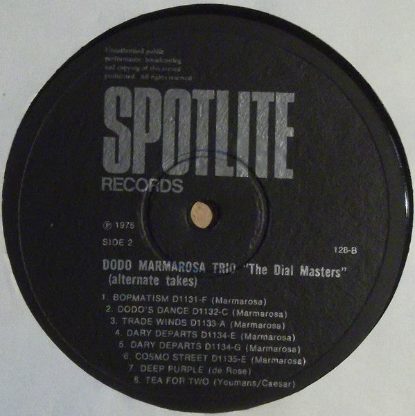 Dodo Marmarosa : The Dial Masters (LP)