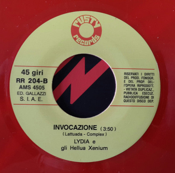 Lydia e Gli Hellua Xenium : Guai A Voi! (7", RE)