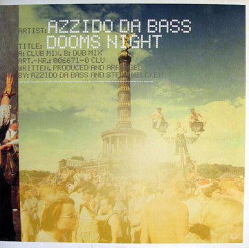 Azzido Da Bass : Dooms Night (12")